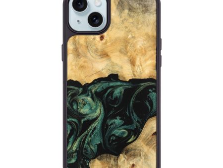 iPhone 15 Plus Wood Phone Case - Jagger (Green, 744077) Cheap