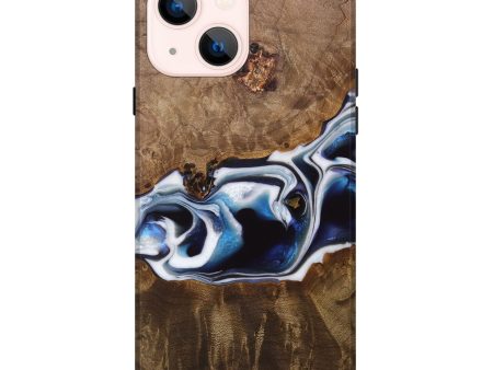 iPhone 14 Plus Wood Live Edge Phone Case - Jorie (Blue, 744797) Online Hot Sale