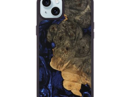 iPhone 15 Plus Wood Phone Case - Javad (Blue, 744619) Sale