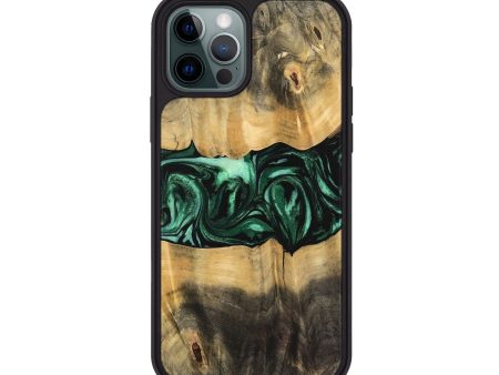 iPhone 12 Pro Wood Phone Case - Jermey (Green, 744067) Hot on Sale