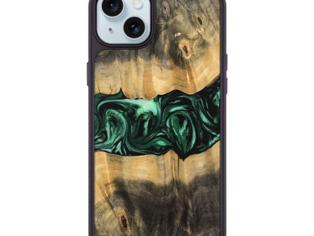 iPhone 15 Plus Wood Phone Case - Jermey (Green, 744067) Online